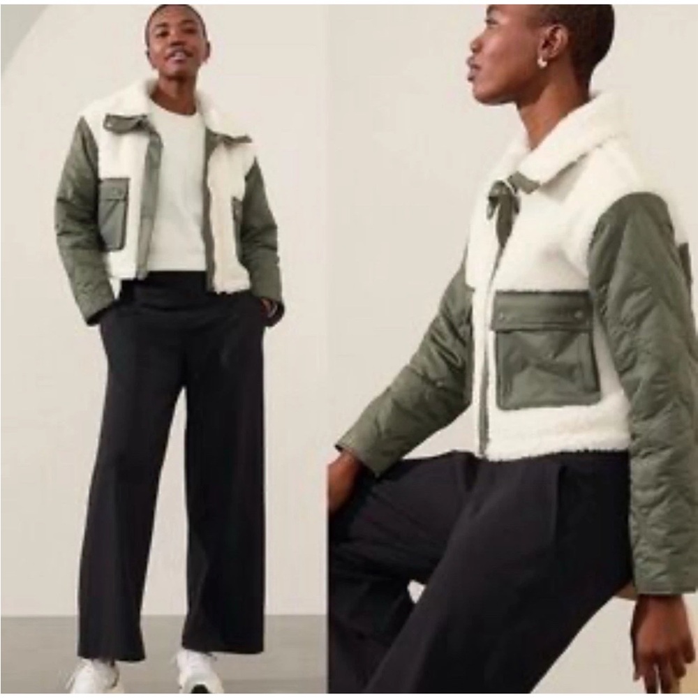 Athleta Fleece Hybrid Jacket